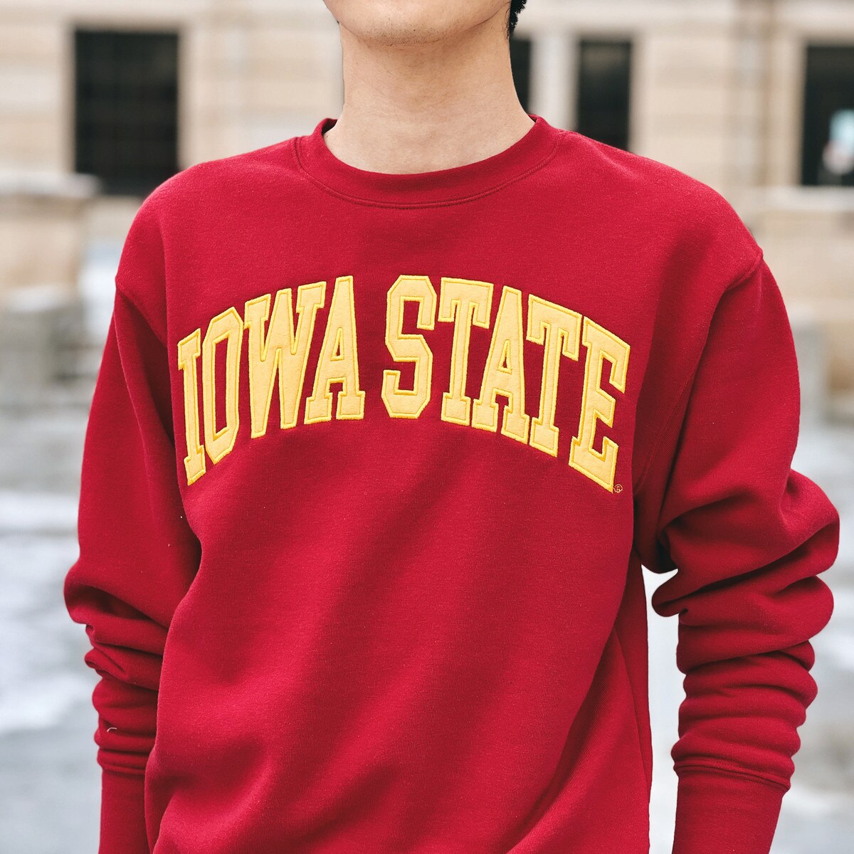ZooZatz Iowa State Cardinal & Gold Crewneck